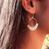 Boucles d'oreilles pendantes fantaisie ethniques Siamlahm argent