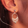 Boucles fantaisie pendantes Sherma breloques argent