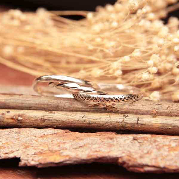 Bague Triple Anneaux Entrelacés - Acier Inoxydable Argenté, Largeur 2 Mm - Pour Homme/femme, Mariage, Cadeau