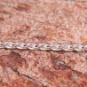 Chaîne argent maille épi 1mm