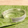 Bracelet manchette argent tresse celtique pour homme