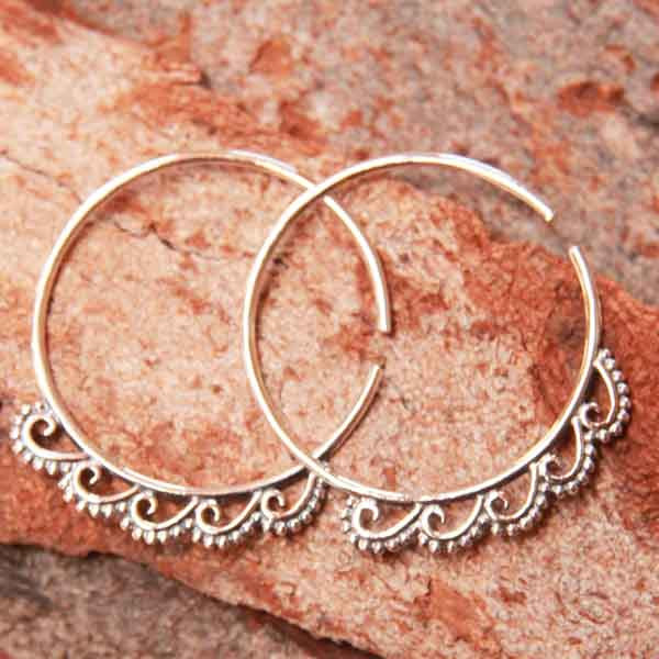 Boucles D'oreilles Fantaisie Créoles - Neuves Avec étiquettes