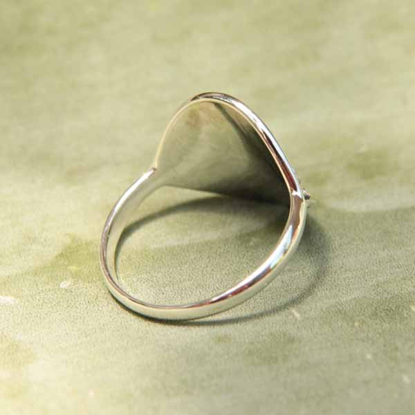 Bague En Argent Avec émaillage Bleu Et Turquoise - Taille 59 - Occasion - Style Doré Et Pierres