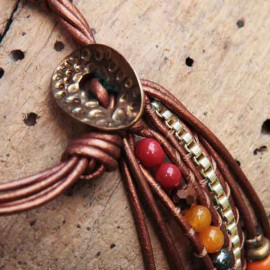 Bracelet Fantaisie Occasion Modèle N310 - Bijou Fashion Pour Femme, Bon état Général