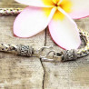 Bracelet argent maille palmier fermoir Balinais