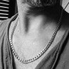 Chaîne homme maille gourmette taille moyenne 6 mm