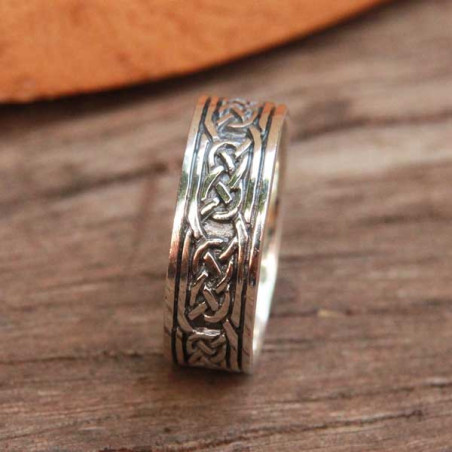 Bague En Argent Sterling 925 Avec Dragon Celtique - Neuf Sans Emballage - Style Ethnique