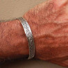 Bracelet argent Wako jonc tresse tribale pour homme