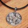 Pendentif pentagramme de protection celtique en argent