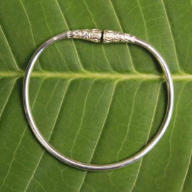 Bracelet Jonc Femme En Argent Massif 950‰ Avec Amazonite - Vangovango Gasy - Neuf Avec étiquettes
