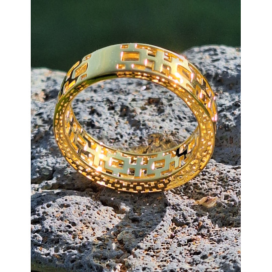 Bague Brann en argent 925 doré