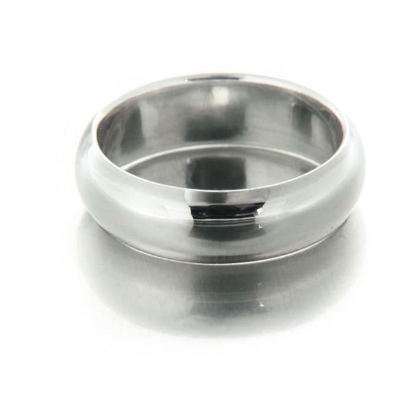 Bague argent alliance Lilian demi bombée en 6 mm