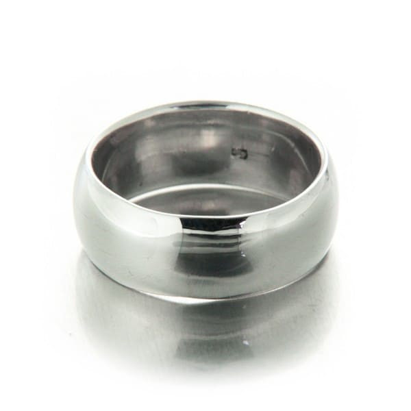 Bague argent alliance Lilian demi bombée en 6 mm