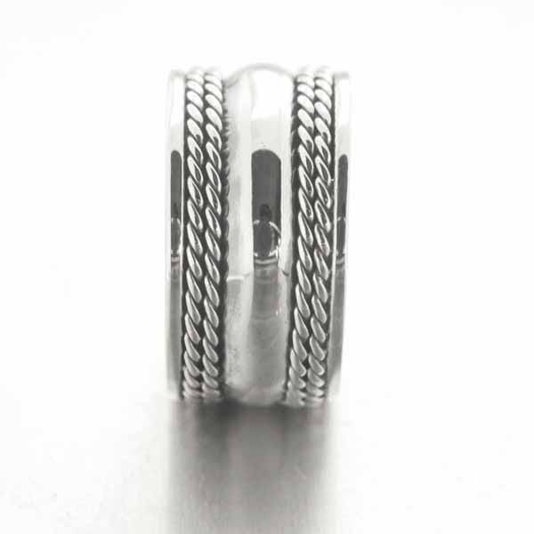 Bague anneau large Kolaka pour homme