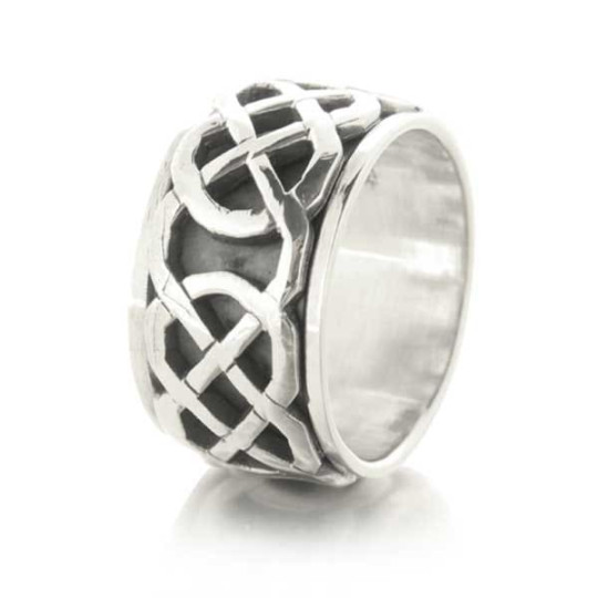 Anneau tournant antistress Kumata en argent