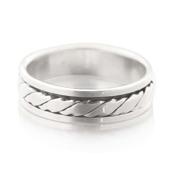 Anneau tournant antistress Nelsito en argent