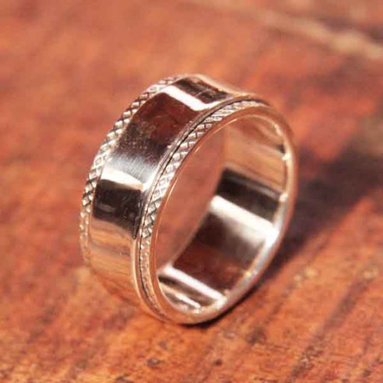 Anneau tournant antistress Anda en argent 9mm