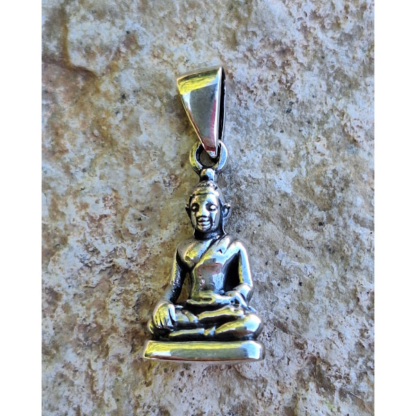 Pendentif "Bouddha" en argent massif
