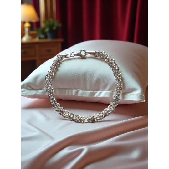 Bracelet maille en argent