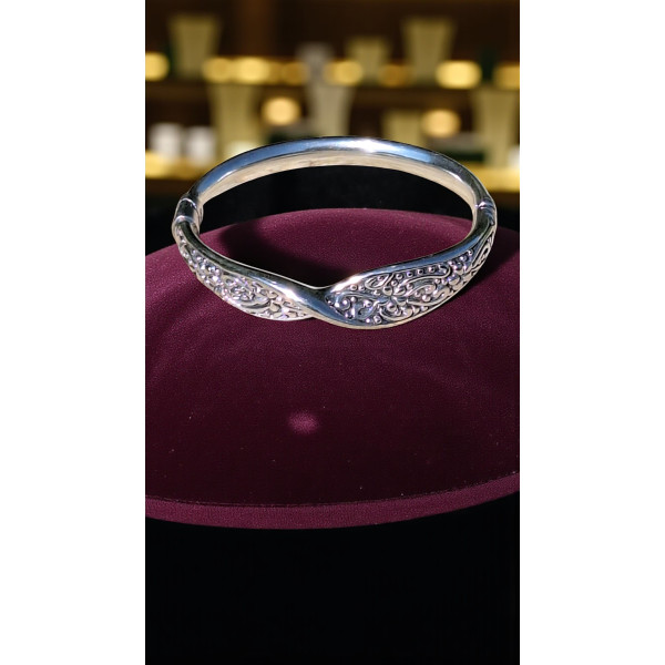 Bracelet Zomba en Argent  avec Fermoir Aimanté