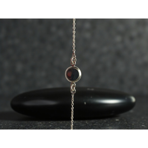 Bracelet Zion avec pierre de Bali en argent