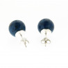 Boucles d'oreilles puces "Kapissa" en lapis lazuli