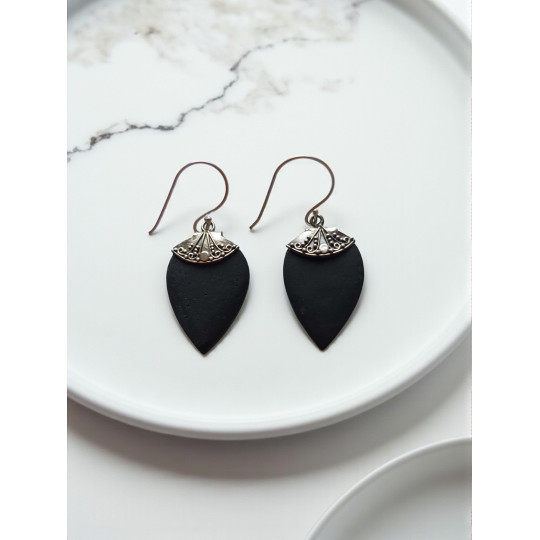 Boucles d'oreilles style Bali en forme de goutte