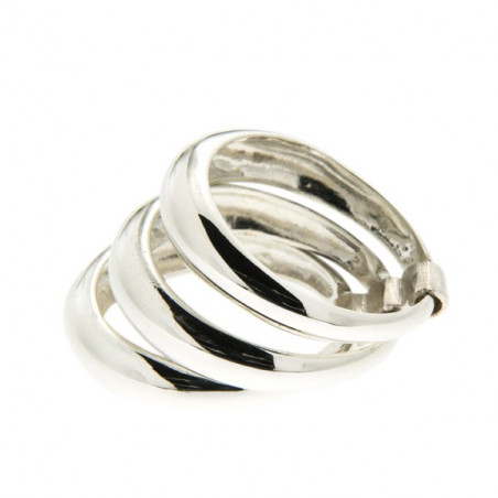 Bague Félicity trois anneaux ronds argent
