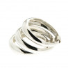 Bague Félicity trois anneaux ronds argent