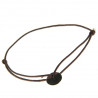 Bracelet « just for you » en corde coton colorée et argent