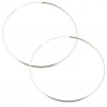 Boucles d'oreilles argent créoles fines 1,5*75mm