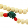 Collier Mâlâ en corne de buffle et turquoise