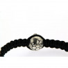 Bracelet "Grand Bouddha" en argent et corde coton