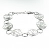 Bracelet "Carmella" roses d'argent