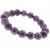 Bracelet "Julietta" en boules d'améthystes naturelles