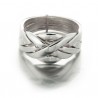 Bague argent alliance Turque ou bague "Puzzle" 6 bandes
