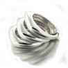 Bague « Félicité » trois anneaux carrés argent