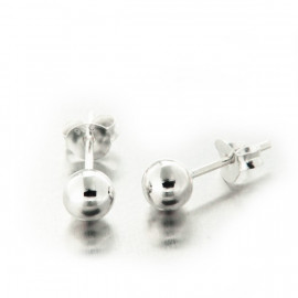 Boucles d’oreilles boules argent de 4 ou 5mm