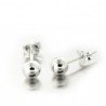 Boucles d’oreilles boules argent de 4 ou 5mm