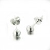 Boucles d’oreilles boules argent de 4 ou 5mm
