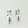 Boucles d’oreilles boules argent de 4 ou 5mm