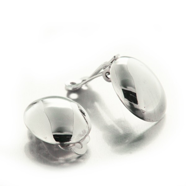 Boucles D'oreilles Vintage Feuilles à Clips - Argent De Tolède Et Lucite - Occasion
