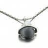 Collier ras du cou "cat's eye" en acier et oeil de chat