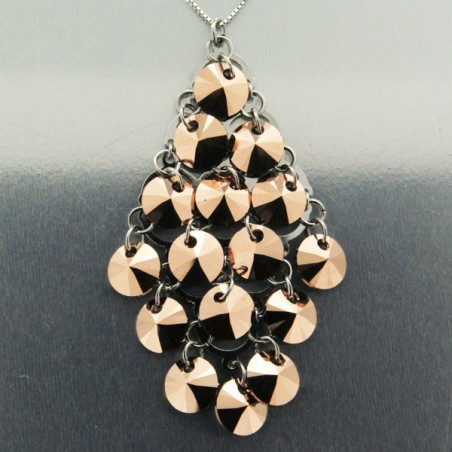 Collier "Shéhérazade" en argent et cristal de Swarovski