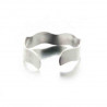 Bague de pied vague argent