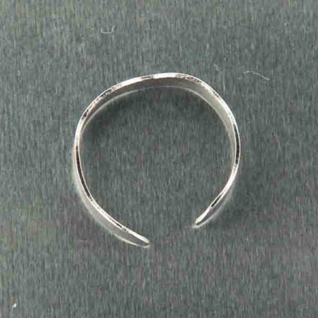 Bague de pied vague argent