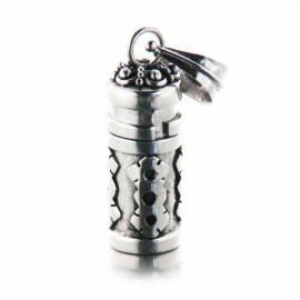 Pendentif Tube à prières Balinais en argent