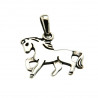 Pendentif cheval argent