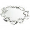 Parure Cassandra collier, boucles d'oreilles et bracelet argent