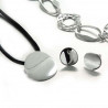 Parure Cassandra collier, boucles d'oreilles et bracelet argent